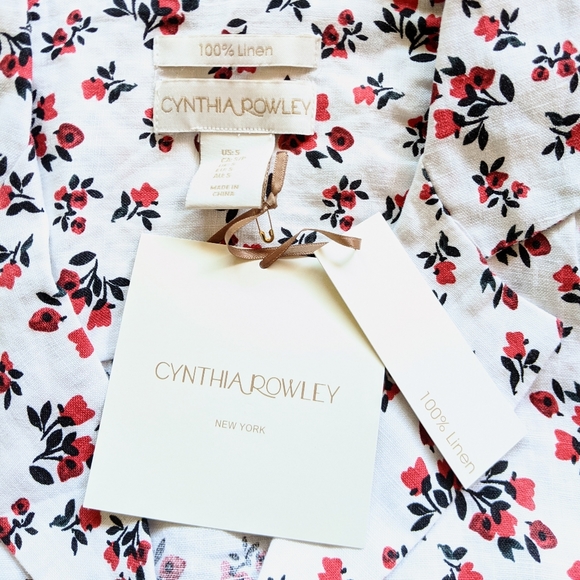 NWT Kentucky Floral Prairie Print Top Wood Buttons - Picture 7 of 8